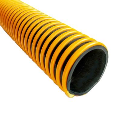 China China Former Plastic Manufacturer Coating Flexible Spiral Corrugated Pipe Suction PVC Corrugated Suction Hose for sale