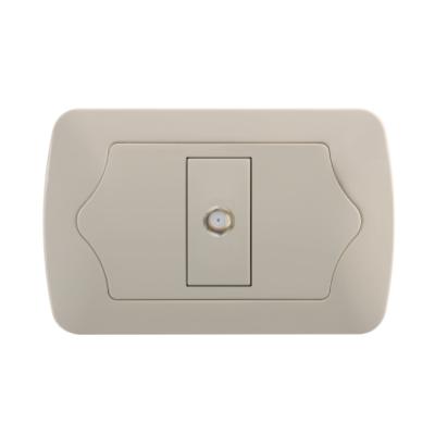 China Commercial/Industrial/Hospita/Outlet Connection Single Outlet TV Wall Switch 15a General Purpose Electric TV Switch for sale