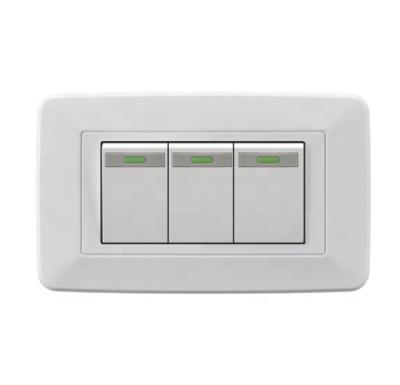 China Commercial/Industrial/Hospita/General Purpose Hotel Electric Wall Switches 3 Poles, 2way Switch, Siemens Wall Touch Switch 220v for sale