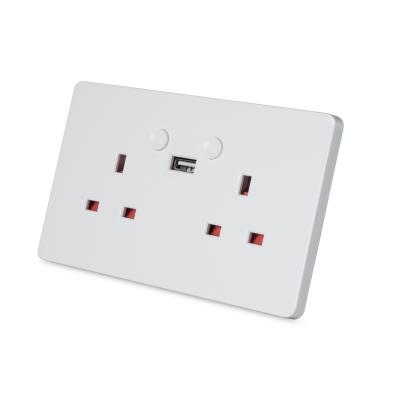 China Smart Home System Corange Switch Sockets Outlet Electrical UK Smart Wall Socketfor Alexa Wifi Power for sale