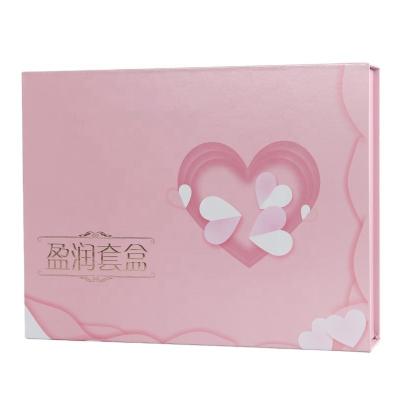 China Recycled Materials Custom Luxury Cosmetic Logo Printing Gift Boxes With Magnetic Lid Collapsible Paper Box Packaging for sale