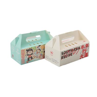 China Recycled Materials Custom Boxes With Logo Packaging Cupcake Take Away Box Food Packaging for sale