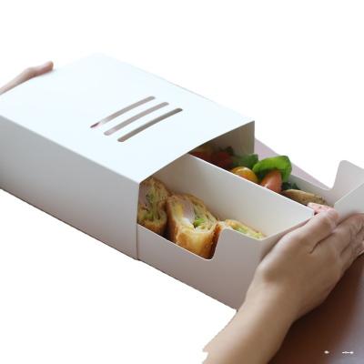 China Wholesale Recycled Materials Salad Sandwich Fried Chicken Packing Box Food Grade Food Packaging Takeout Box for sale