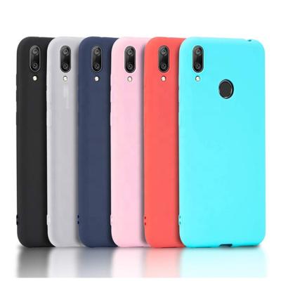 China Pure Color Thin And Light Soft Silicone Candy Color TPU Shockproof Phone Case For For Huawei Y9S for sale