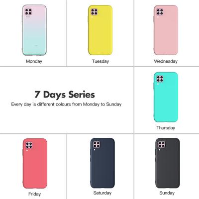 China Pure Color 7 Colors One Color Hot Soft Silicone Amazon Candy Set TPU Phone Case For Huawei P40 lite for sale