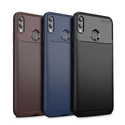 China Business factory wholesale men's soft silicon back cover carbon fiber case for Honor V30 for sale