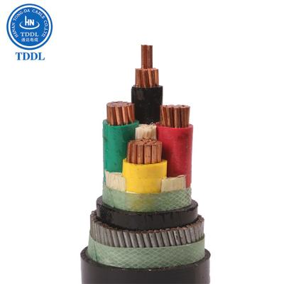 China Construction TDDL PVC Insulated Armored Low Voltage Power Cable Underground 4 Core Electrical Cable for sale