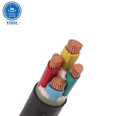 China Electrical Construction TDDL LV 300mm2 Electrical Underground Power Cable Aluminum 4 Core XLPE Insulate Power Cable for sale