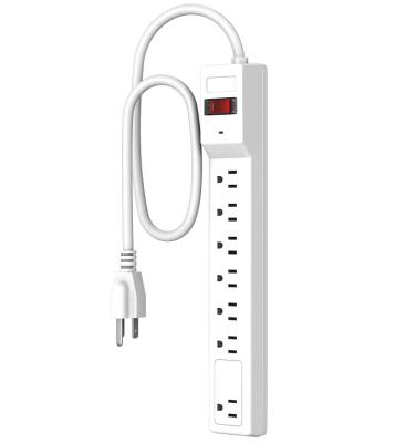 China Mountable 14/3 A.W.G. Surge Protector Power Strip PLUGTUL 6+1 Residential/Multi-Purpose Outlets ETL for Major Appliances for sale