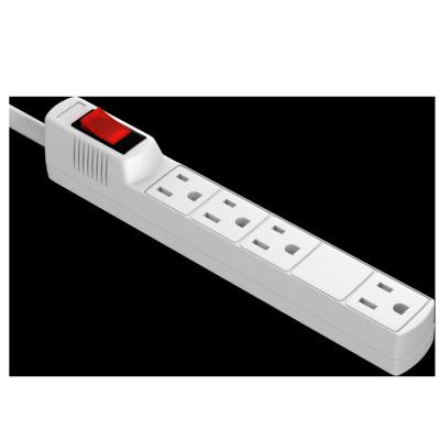 China Widely spaced commercial 4 outlets with braided A.W.G. power strip surge protector. extension cord 14 for sale