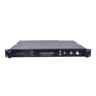 China Optical Transmitter Analog HD Transmitter HFC 1 RU Rack Direct 1310nm CATV Optical Video Transmitter TV for sale