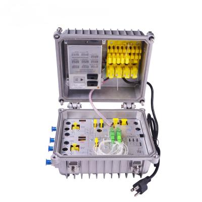 China Outdoor Outdoor Fiber Optic Node 4 Way With Return Path Optic Node CATV Node for sale