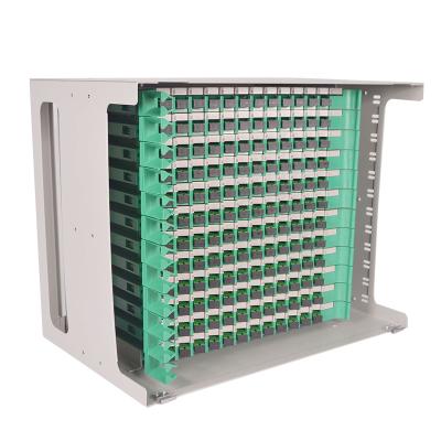 China Telecom FTTH Optical Distribution Frame 1U/2U/3U/4U 12 24 Port 48 96 144 ODF Fiber Optic Patch Panels for sale