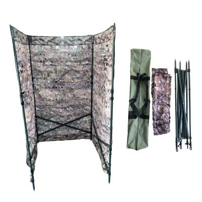 China Job Three Panel Race 2 Outdoor Hunting Low Noise Person Hunting Blind 3 Face Direction Camouflage Barrier Hunting Ground Shade for sale