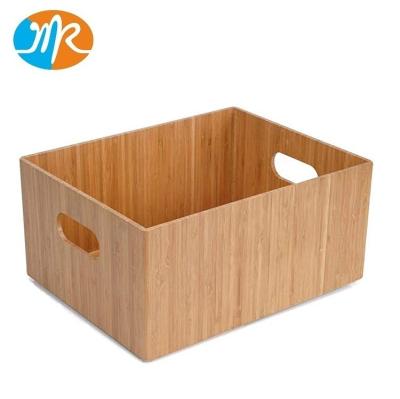 China Sustainable Bamboo Fruit Bin Cabinets Pantry Storage Box Organizer Holder for sale