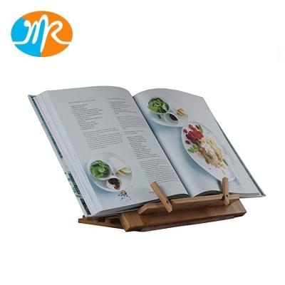 China Adjustable Cookbook Stand and Adjustable Bamboo Recipe Holder Manuals and Tablets Holder for sale