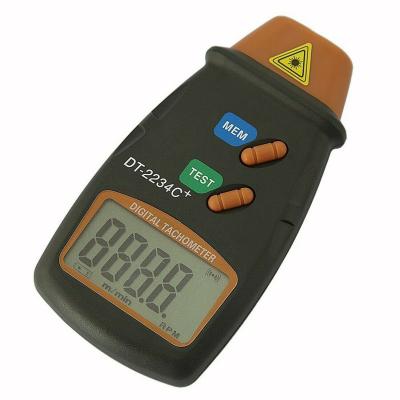 China LCD Digital Laser Tachometer 2.5-100000 rpm DT-2234C+ 13x7x3cm for sale