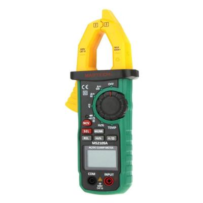 China Mastech MS2109A RMS Digital True AC DC Clamp Meter 600A Temp NCV RC Tester MS2109A for sale