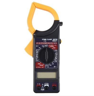 China Digital Current Clamp Meter Buzzer Data Stand Up Multimeter Voltmeter Ammeter Ohmmeter Volt AC DC Non-contact Meter DT266 for sale