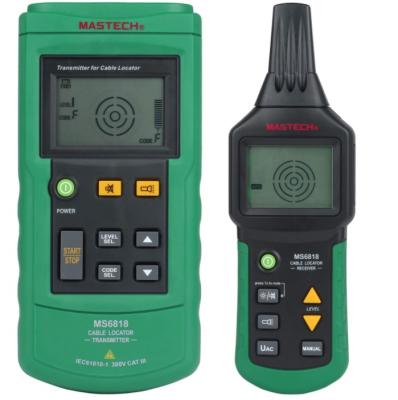 China MS6818 Walfront Networking MS6818 Cable Locator Wired Network Cable Finder Underground Pipe Finder AC/DC 12V-400V for sale