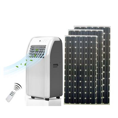 China Portable Solar Powered Solar Air Conditioner 7000btu 9000btu 12000btu AC 100% DC Portable Solar Air Conditioner for sale