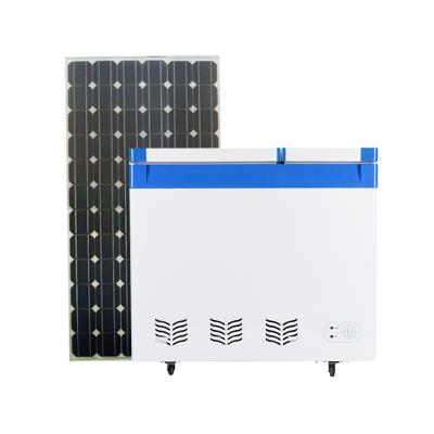 China 308L Hotel Factory Direct Sales AC/DC Solar Powered Chest Freezer Deep Freezer for sale