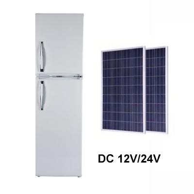 China Custom Dc Compressor 270L Capacity Double Door Solar Refrigerator Compressor for sale