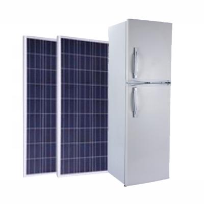 China Custom Solar 295L COMPRESSOR Color VCM.S.S DC Double Door 24V 12V Refrigerator for sale