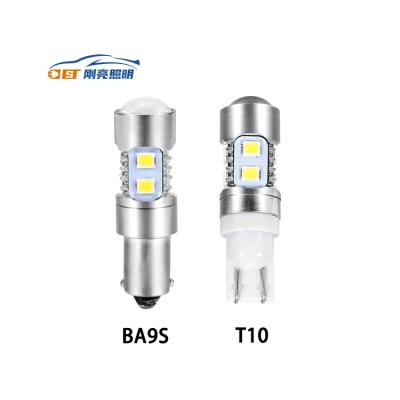 China Reading lamp T10 automobile led interior auto bulb BA9S W5w 194 error free led bulb W5w car lamp 168 12v car lamp for sale