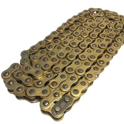 China 40Mn Or 428H 45Mn Gold Color Manufacturer Motorcycle Chain Roller Chain for sale