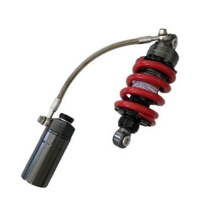 China Aluminum Alloy Universal Modified Motorcycle Rear Air Shock Absorber For REAR CUSHION WITH TANK CNC for sale