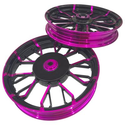 China Aluminum alloy motorcycle front/rear modified wheel rims MILLION 14 inch aluminum alloy wheels for sale