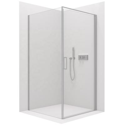 China Modern Customized Aluminum Profile Frame Walk In Shower Room Round Pivot Door Bathroom Shower Cubicle Rooms Shower Enclosure for sale