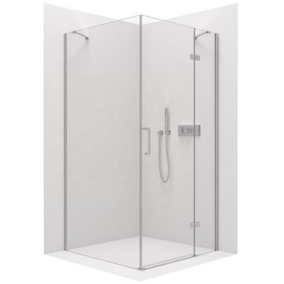 China Modern 5 Years Warranty Nickel Bathroom Aluminum Shower Enclosure Door Chrome Brushed Hinge Part for sale