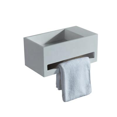 China Wholesale China Modern Style Factory Hotel Apartment Bathroom Ware Wall Mount Vanity Basin Concise Sink for sale