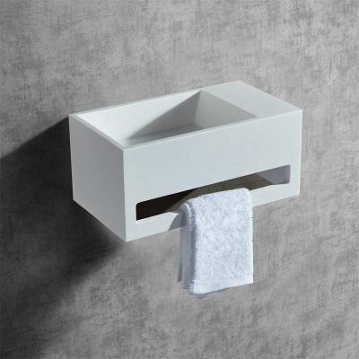 China Modern Wall Hung Stone Bathroom Sink Modern Small Size Hand Wash Bathroom Toilet for sale