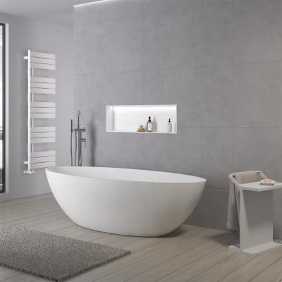 China Hot Selling Easy Clean Bathroom Tubs Spa Pure Acrylic Bathtub For Hotel Customized Polish White Resin Stone Bathtub for sale