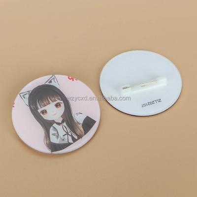 China Custom Promotional Wholesale PVC 3D Lapel Round Magnets For Metal Badge Pin for sale