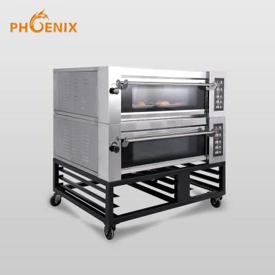 China Professional High Efficiency Deck Oven 3 Deck 6 Trays Baking Equipment Baking Oven Electric Pizza Bread Oven for sale