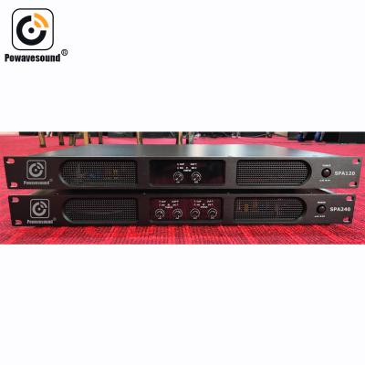 China Powavesound PA Speaker Amplifier 1u Case Stand Amplifier 200W Digital Public Address System Power Amplifier For 70V 100V Speaker for sale