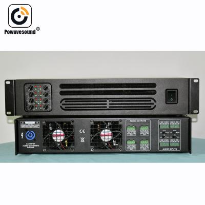 China 8 x 200W 400W multi channel professional audio power amplifier for commercial sound application in school, hotel, shopping mall PA series for sale