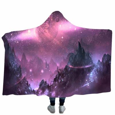 China Fantasy series children's adult hooded blanket velvet fabric rectangular hand washable for sale