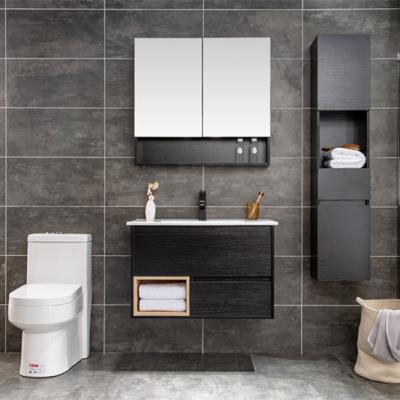 China Modern Hot Selling Washroom Vanity With Mirror Cabinet Aluminum Alloy Bathroom Furniture Low Price Wall Mounted Bathroom Vanity for sale