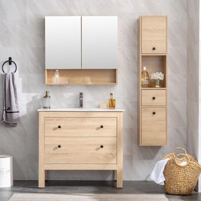 China Modern Hot Selling Washroom Vanity With Mirror Cabinet Aluminum Alloy Bathroom Furniture Low Price Wall Mounted Bathroom Vanity for sale