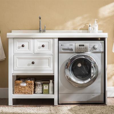 China Modern Single Floor Standing Waterproof Laundry Storage Cabinet for sale