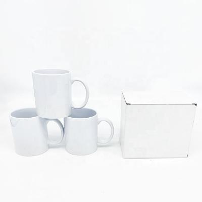 China Viable White Ceramic Sublimation Mug 11OZ Blanks Sublimation Ceramic Mugs for sale