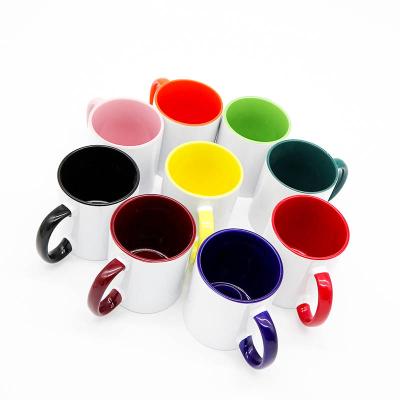 China Viable Wholesale Ceramic 11oz Mugs With Logo Customize Blank Sublimation Mugs for sale