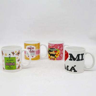 China Custom Viable 11oz Custom Coffee Mugs With Logo Printed Mugs Sold At Low Prices Mom's Day Decal Mugs for sale