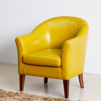 China (Other)Adjustable Modern Furniture Leather For Living Room Colorful Fabric Leisure Chairs With Wooden Legs for sale