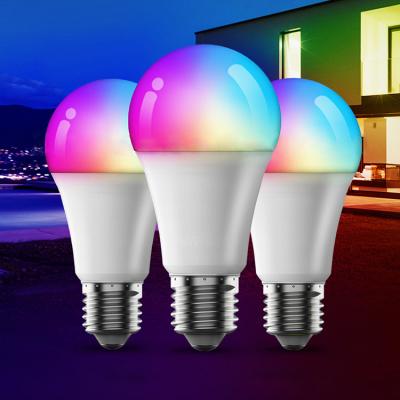 China HUAYI Living Room Factory Wholesale E27 7W RGB Dimmable Aluminum Colorful Smart LED Lighting for sale